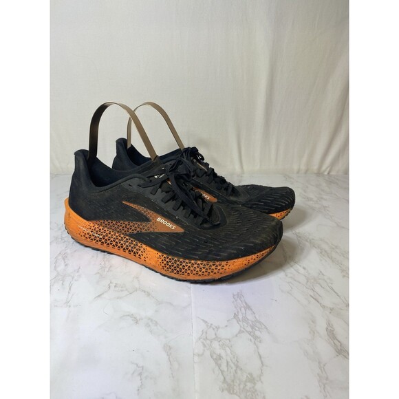 Brooks Hyperion Tempo Mens 11 Shoes Black Orange Running Racing 1103391D064 - Picture 1 of 7